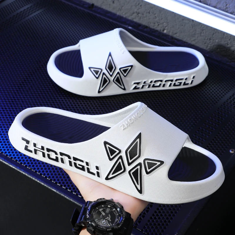 时尚拖鞋男款夏季外穿外出家居厚底防滑潮牌凉拖鞋情侣款沙滩鞋