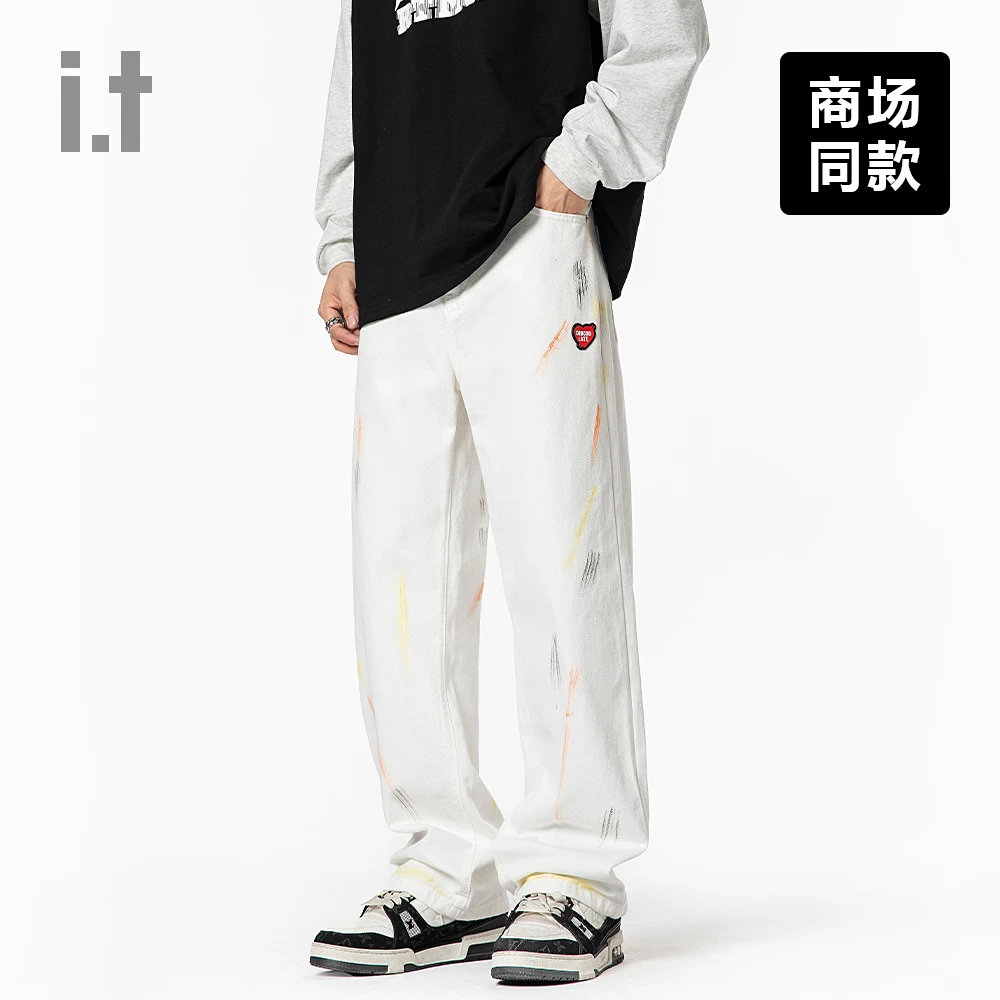 I.T旗下CHOCOOLATE潮牌vibe街头嘻哈休闲裤男女喷墨时尚长裤百搭