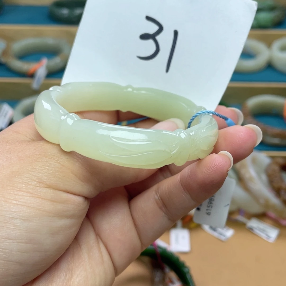 未镶嵌手镯和田玉圈口54