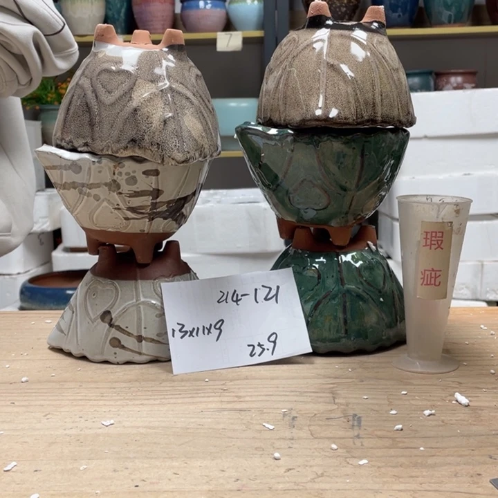 紫砂花盆多肉花盆微瑕121