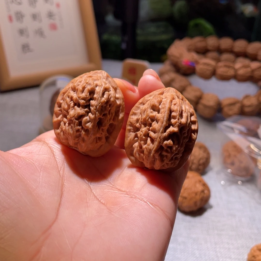 桃核把件34全品一代红莲