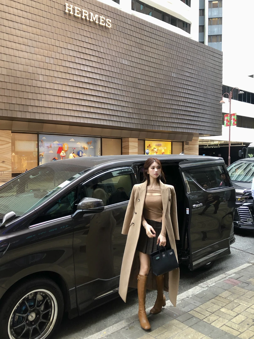 PickRui 睿哥  掌局者 双色长款收腰大衣