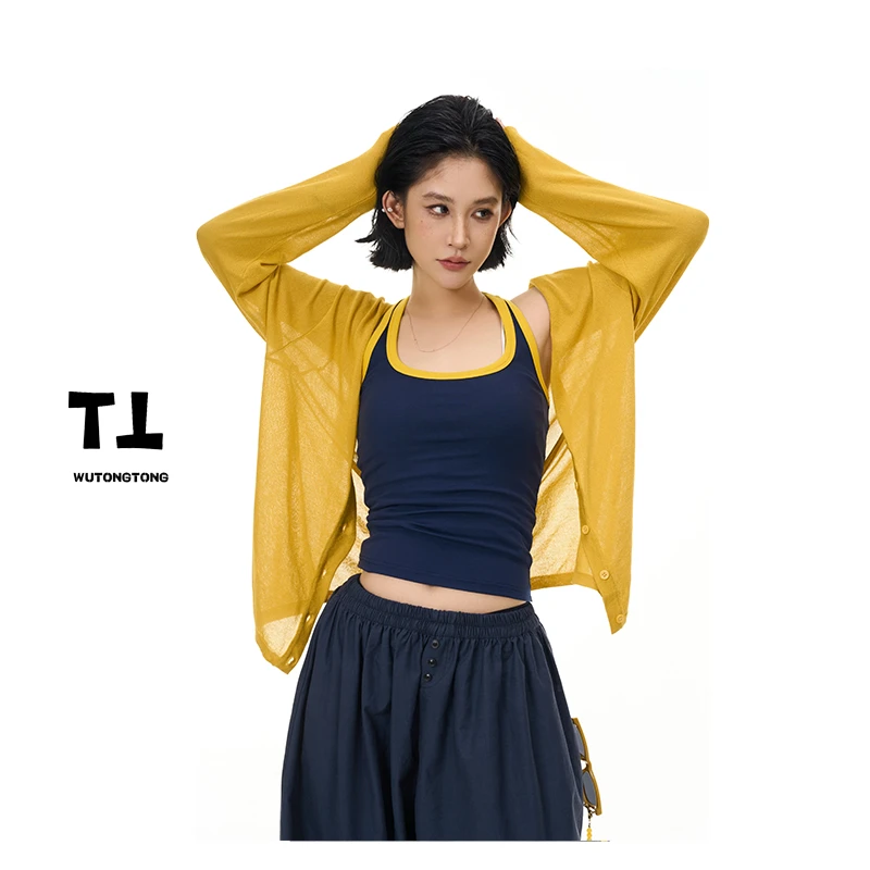 现货【云朵拥抱】夏季百搭开衫女宽松空调防晒针织衫62316