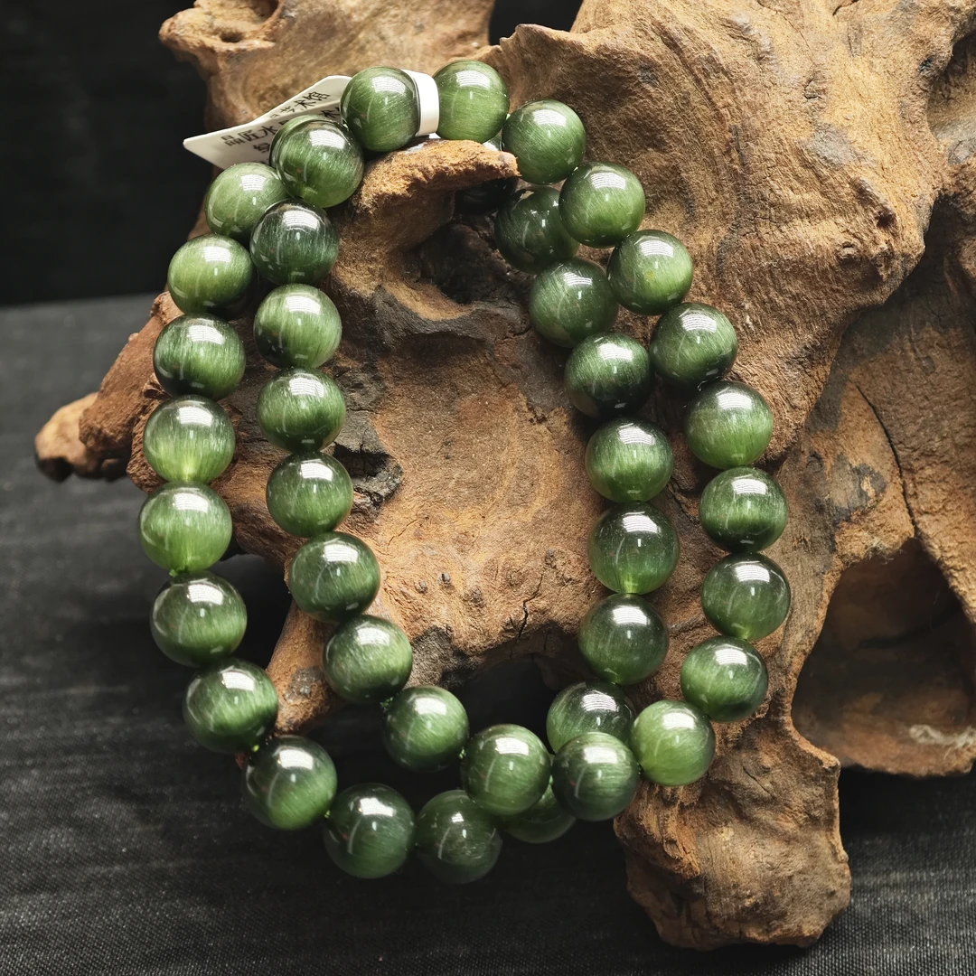 晶匠绿发晶手串9mm+多样性发一  编号-JP38539