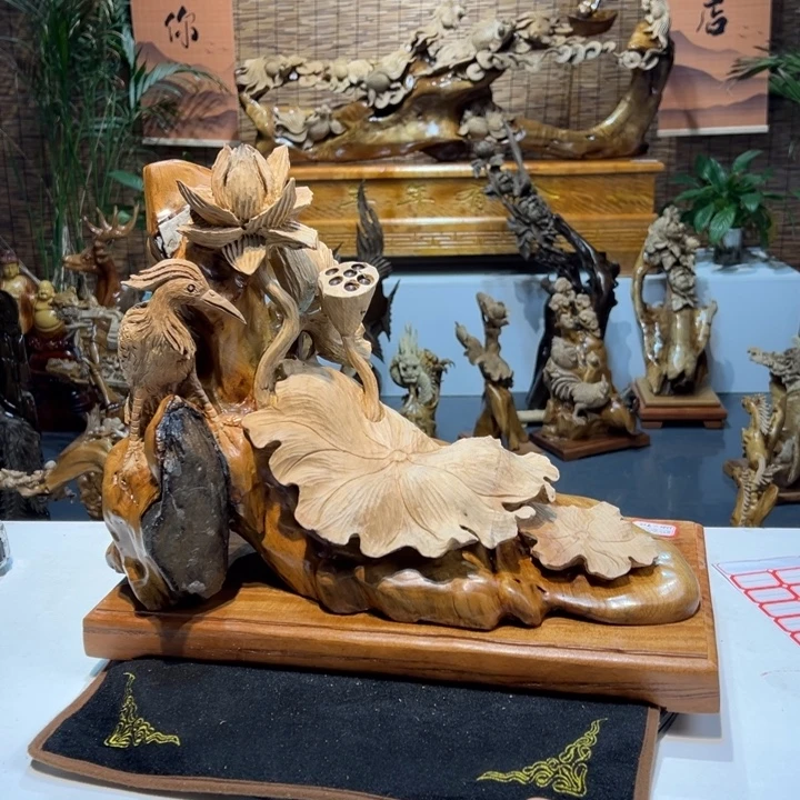 得***文金丝楠金丝楠木，一路升莲