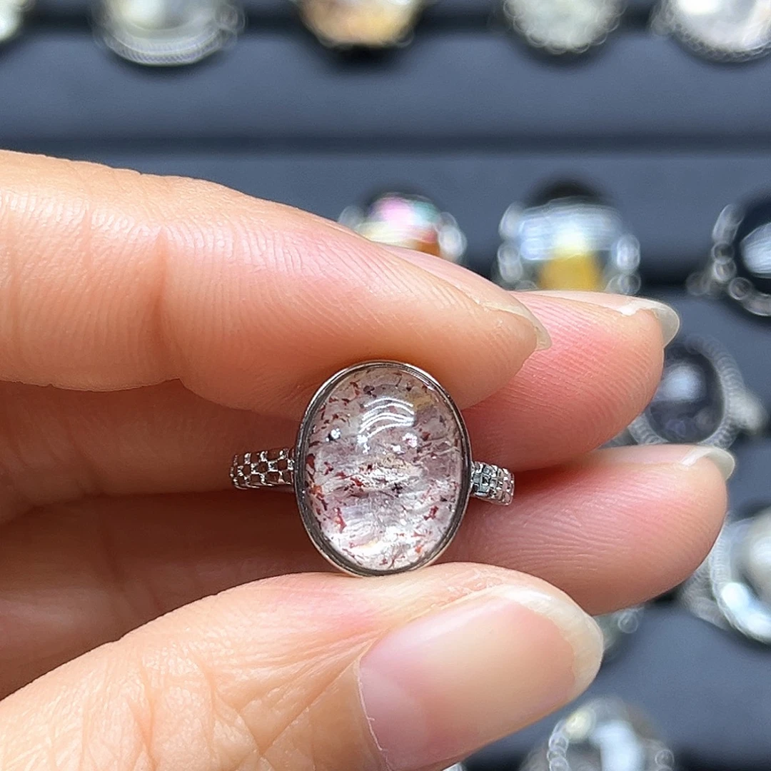 炜***熳戒指水晶银S925镶嵌天然