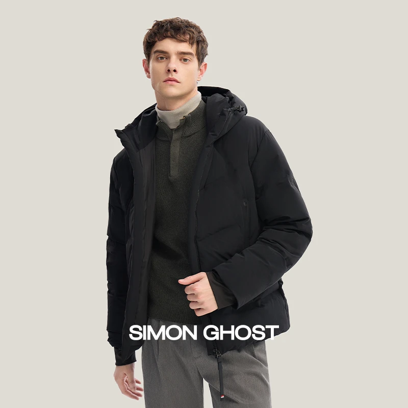 【90%充绒量】意大利男士羽绒服鹅绒夹克冬季新款休闲外套秋冬