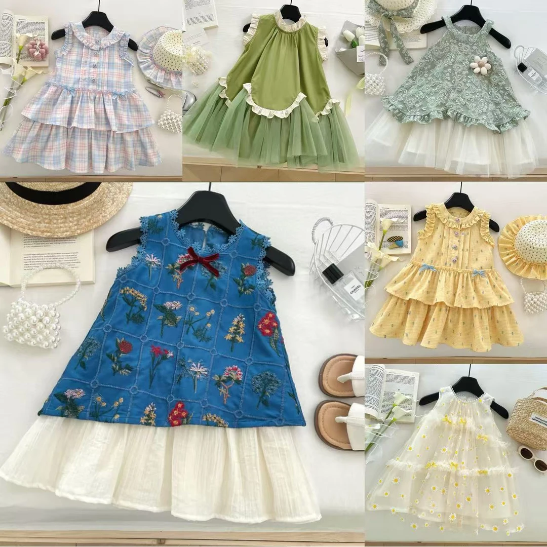 C01-C63夏季现货新款青仓女童套装连衣裙.