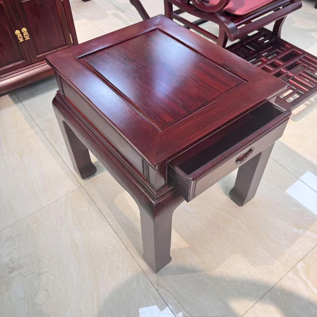 （总面积长62宽52高59）（面板长58宽47高59）古典角几实木酸枝木客厅