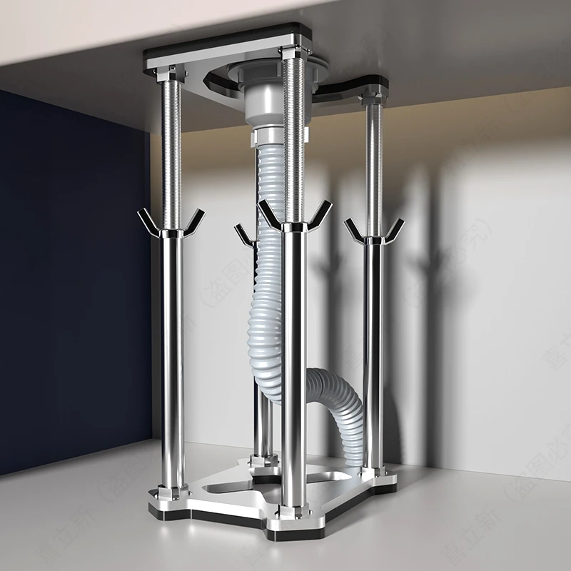 台下盆支撑架杆厨房水槽托架支架固托洗手盆洗脸洗菜盆面盆不锈钢