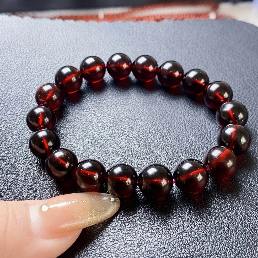 石榴石手链未镶嵌姜**?10单圈毕业级