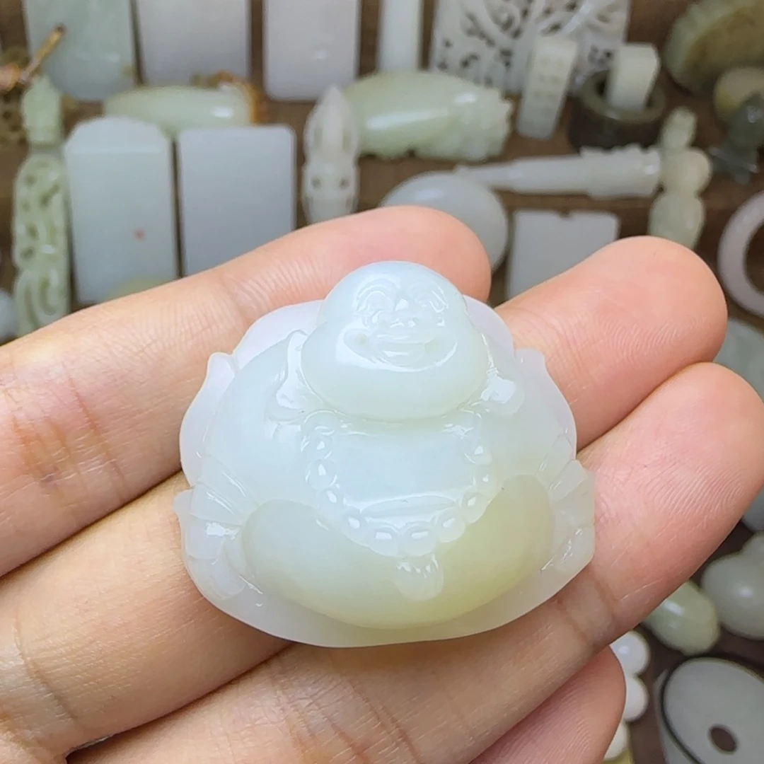 和田玉未镶嵌挂件