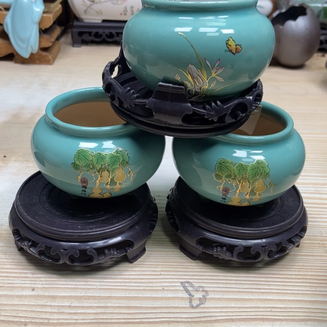 瓷片陶瓷花盆陶瓷艺术