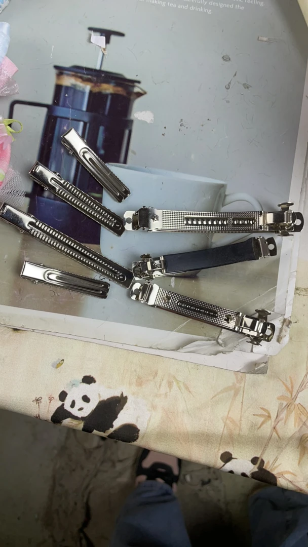 夹子批发卡子夹头发鸭嘴夹弹簧夹链接发夹金属