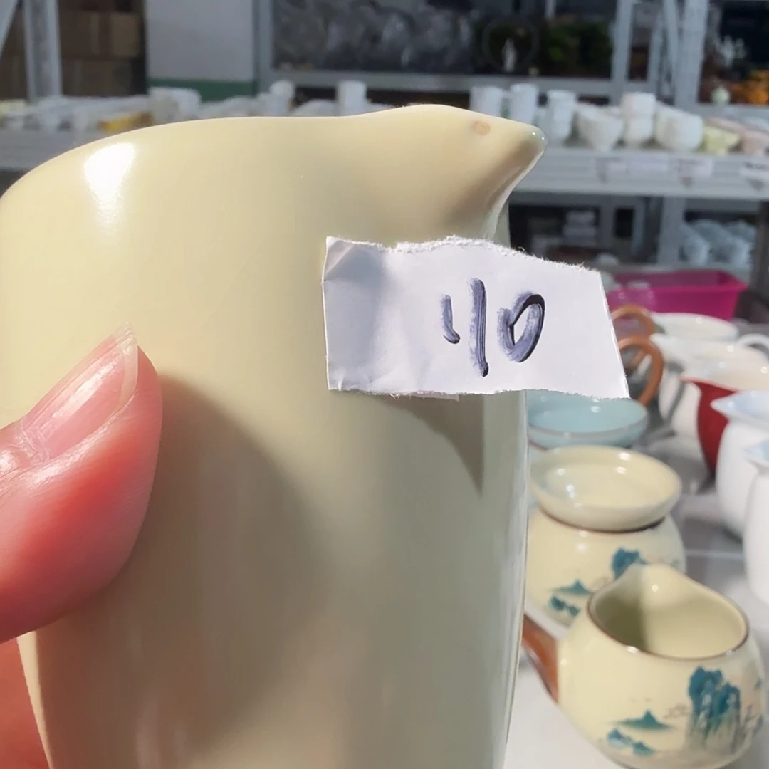 微瑕工厂福利汝窑公道杯110