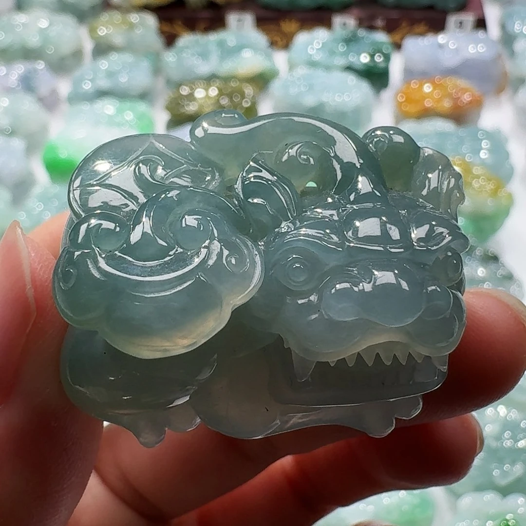 翡翠挂件未镶嵌九**九貔貅