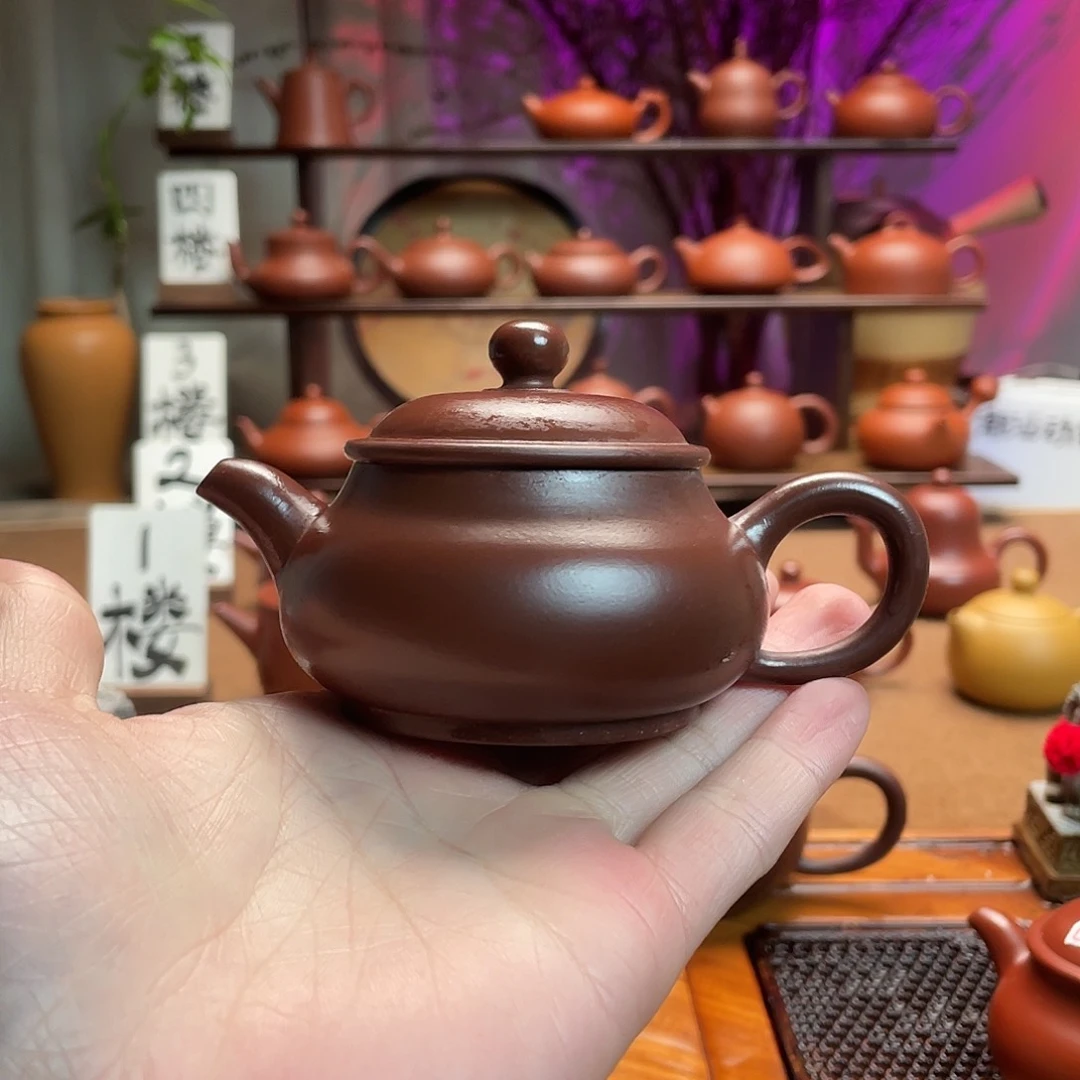 紫砂茶壶L*紫泥明炉