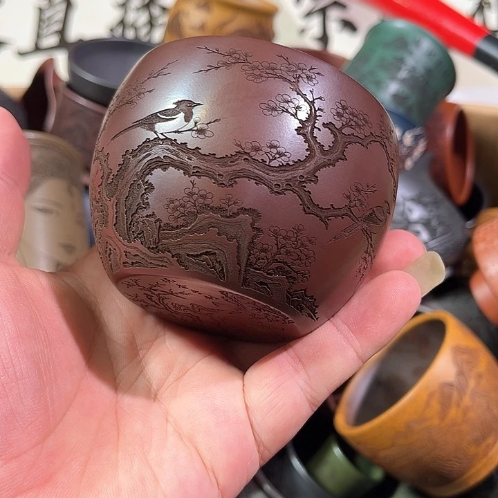 茶杯紫砂全手工紫砂主人杯