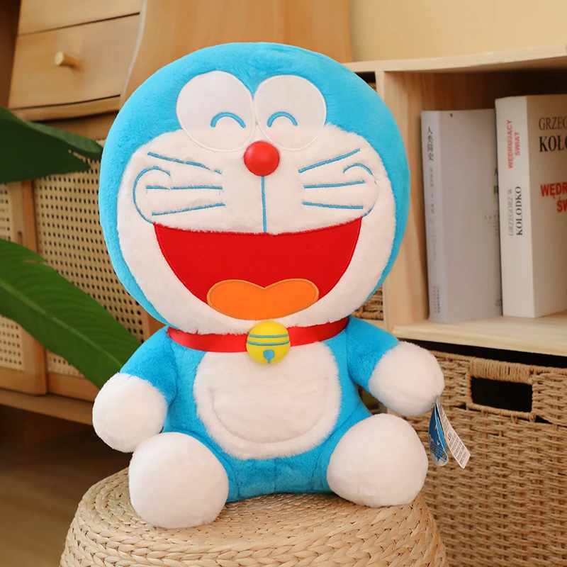 新款正版哆啦A梦公仔毛绒玩具可爱机器猫抱枕男儿童玩具生日礼物