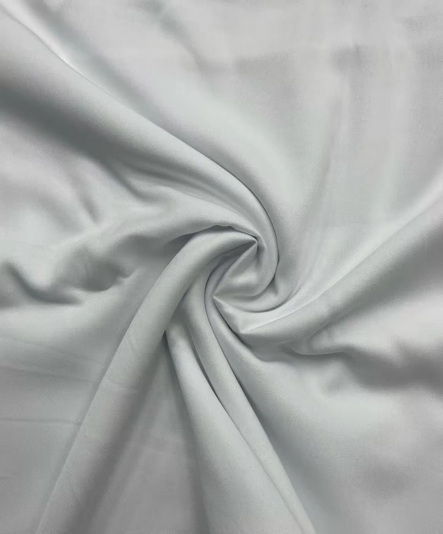 【斜纹面料】白色纯色素色斜纹面料