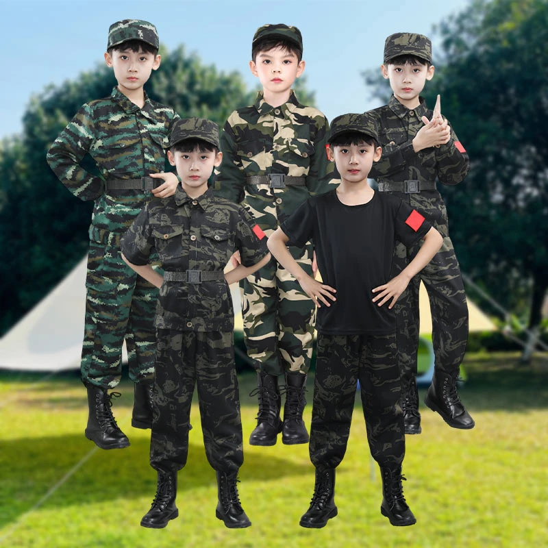 国庆儿童迷彩服中小学生军训户外特种兵套装幼儿园迷彩服儿童男