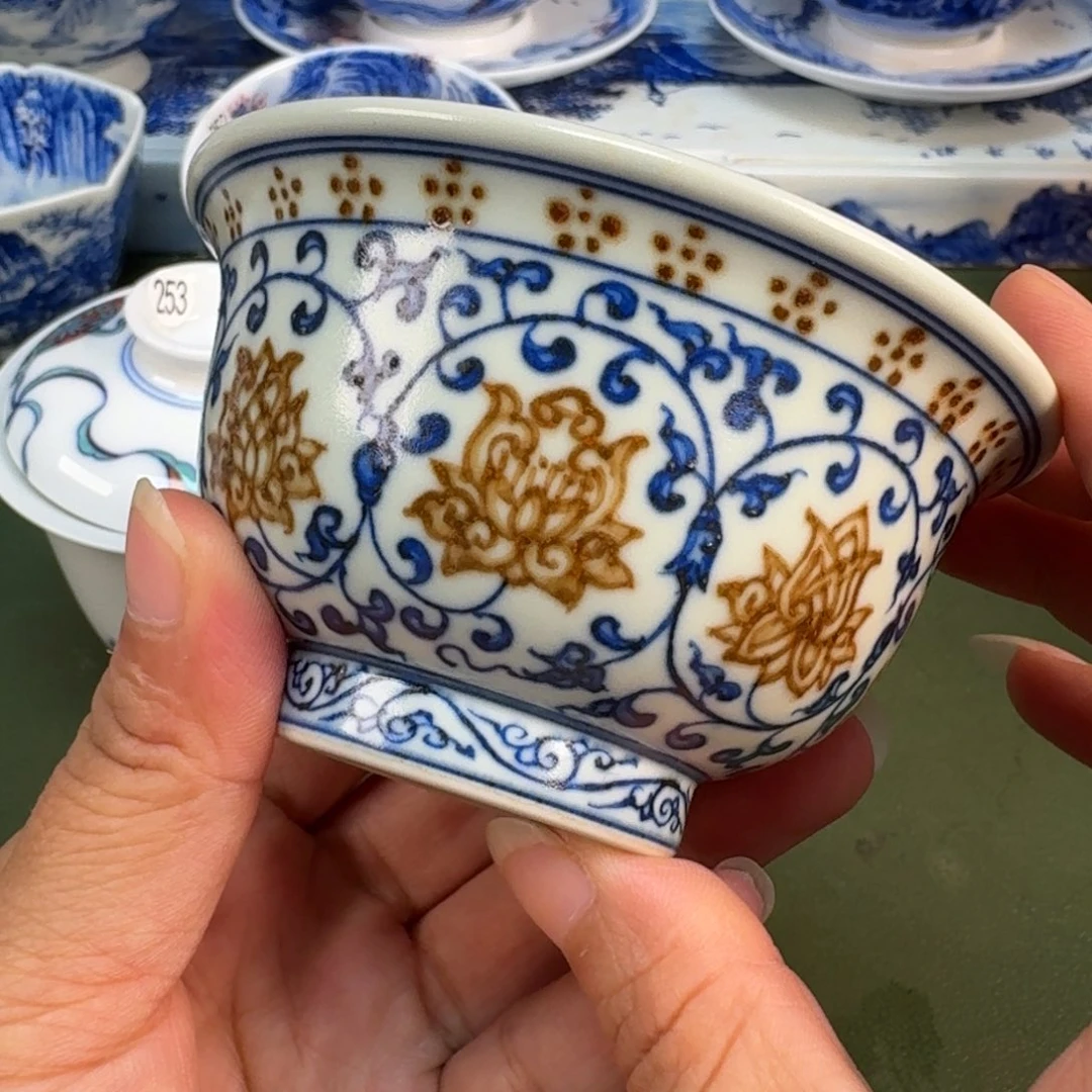 景德镇纯手绘茶具圆圆210