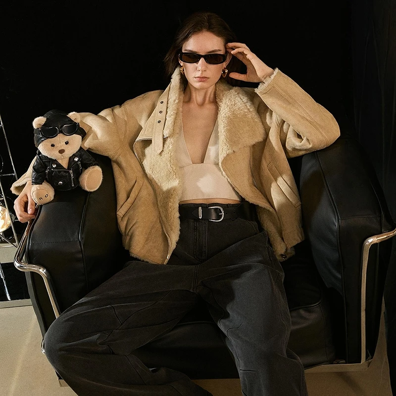 IRO Night 【秀场款】加绒仿麂皮绒感外套极简法式轻奢25秋冬新款