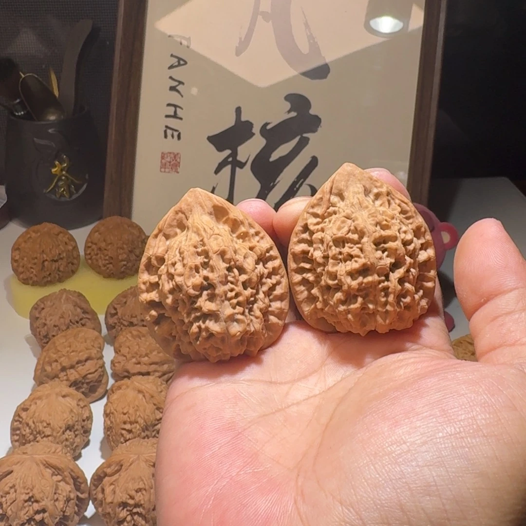 小***庄吊坠文玩核桃43尺寸麒麟纹官帽
