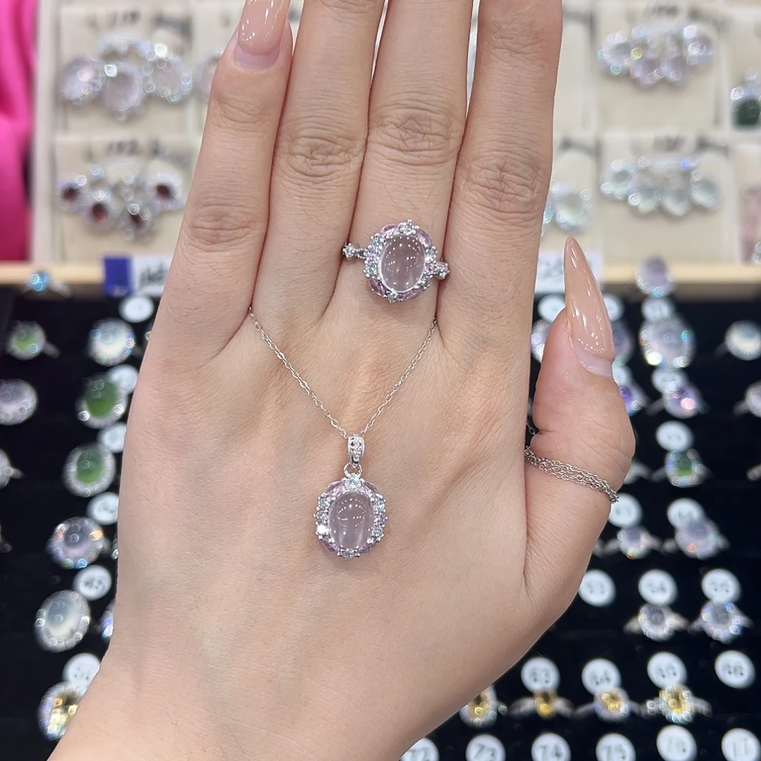 小***b黄晶银S925镶嵌戒指