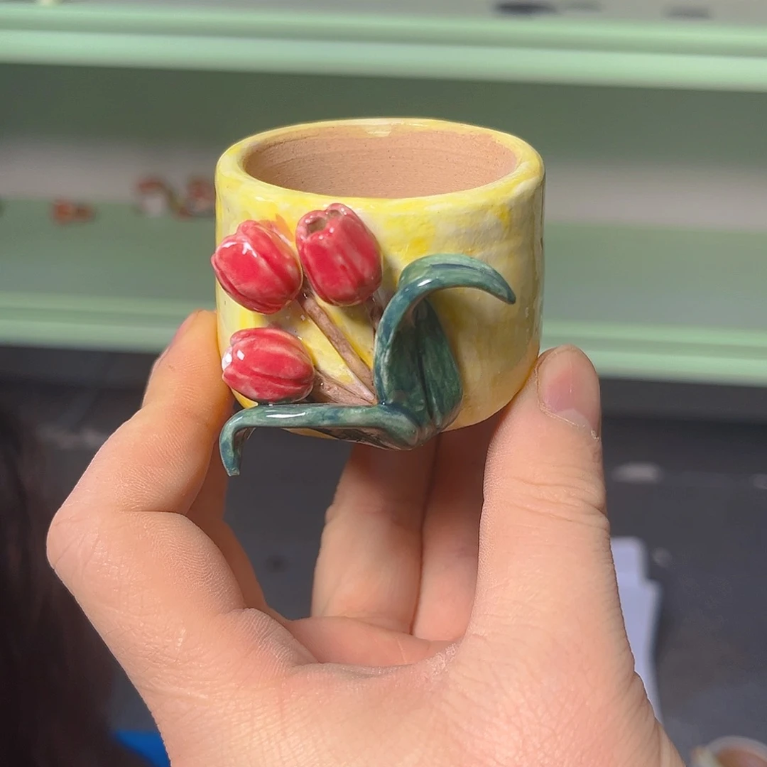 红陶老梧家瑕疵多肉花盆