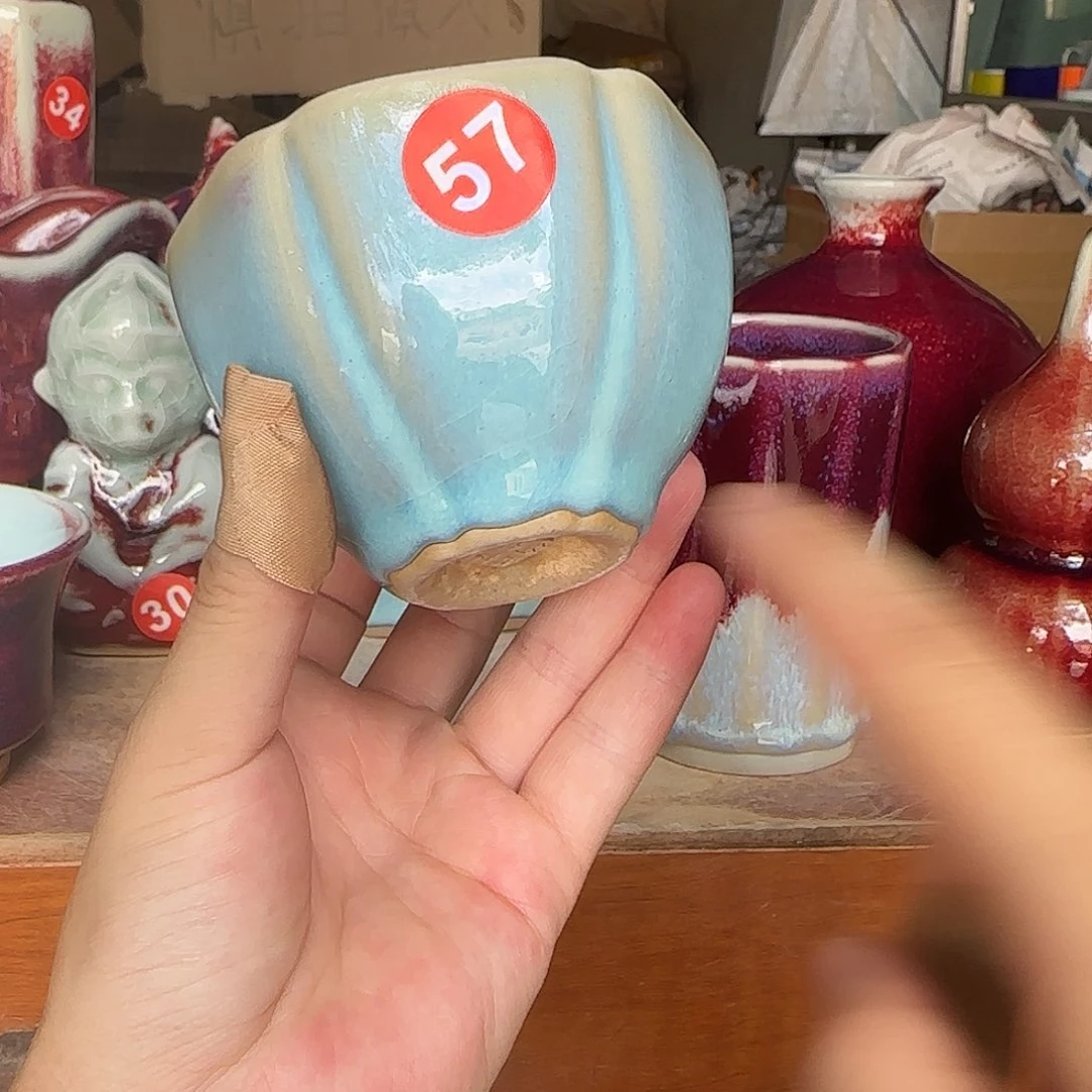 摆件郑家钧窑摆件微