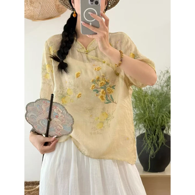 【季如风】夏季新款国风禅意茶服69584