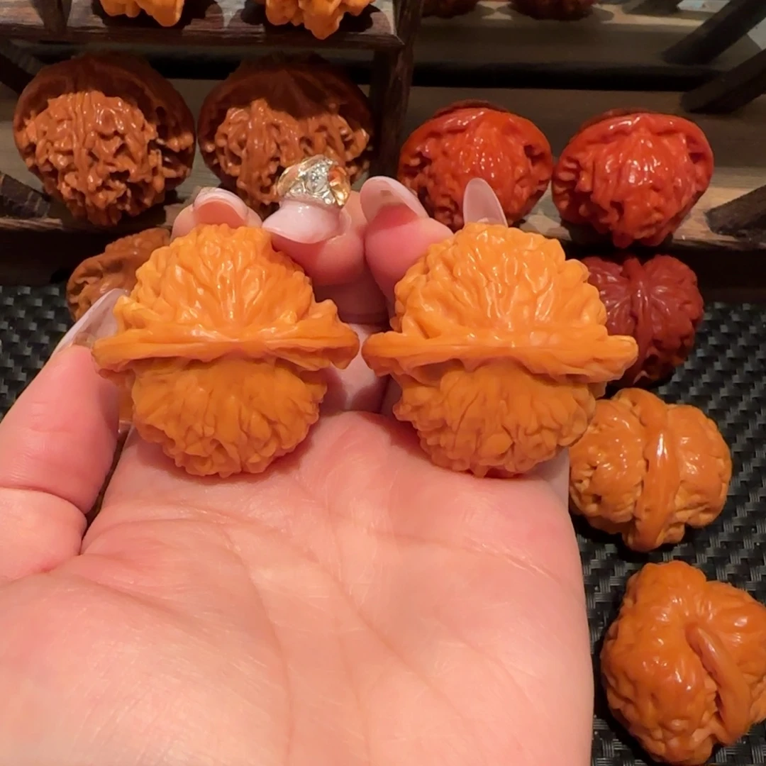 吊坠文玩核桃粗筋盘山40精品 0997