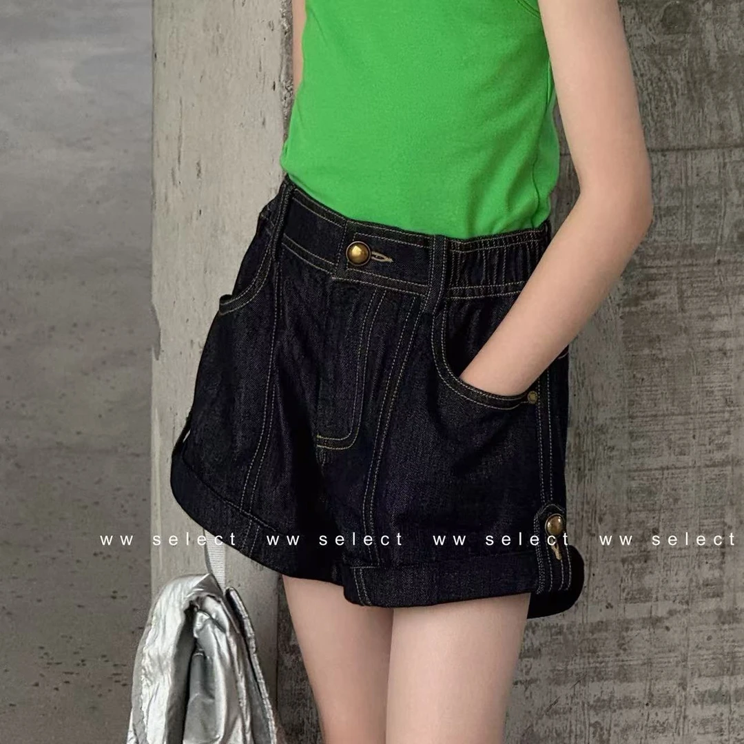 WW｜亲子｜热蓝｜薄牛仔短裤 P026