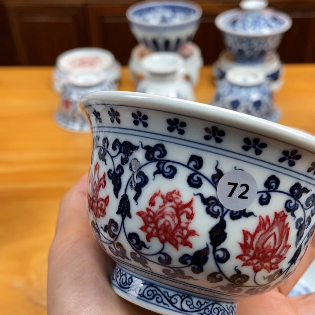 手绘现代茶具非古董