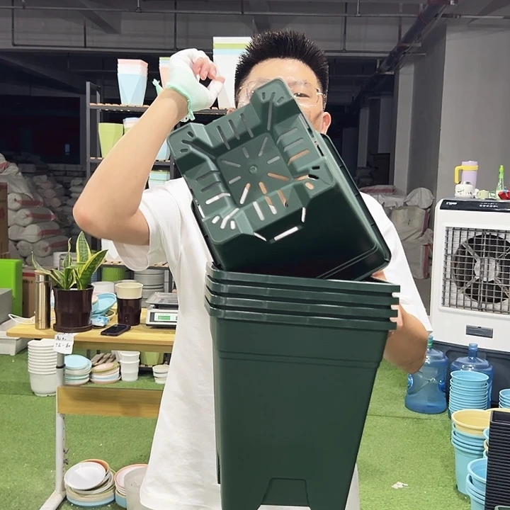 方盆口23高26军绿5只无托