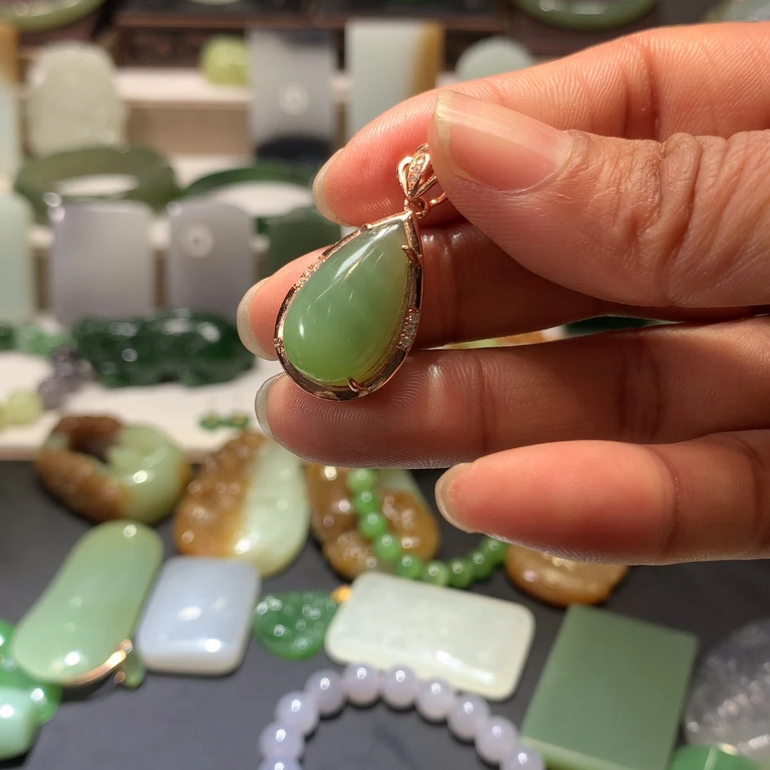 和田玉颈饰银S925镶嵌1***人