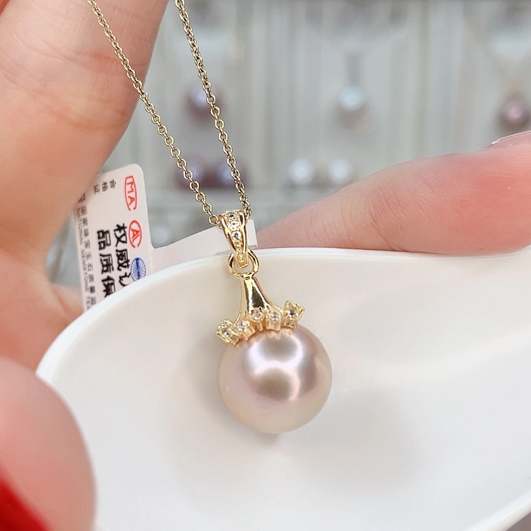 合金淡水珍珠吊坠(赠链)