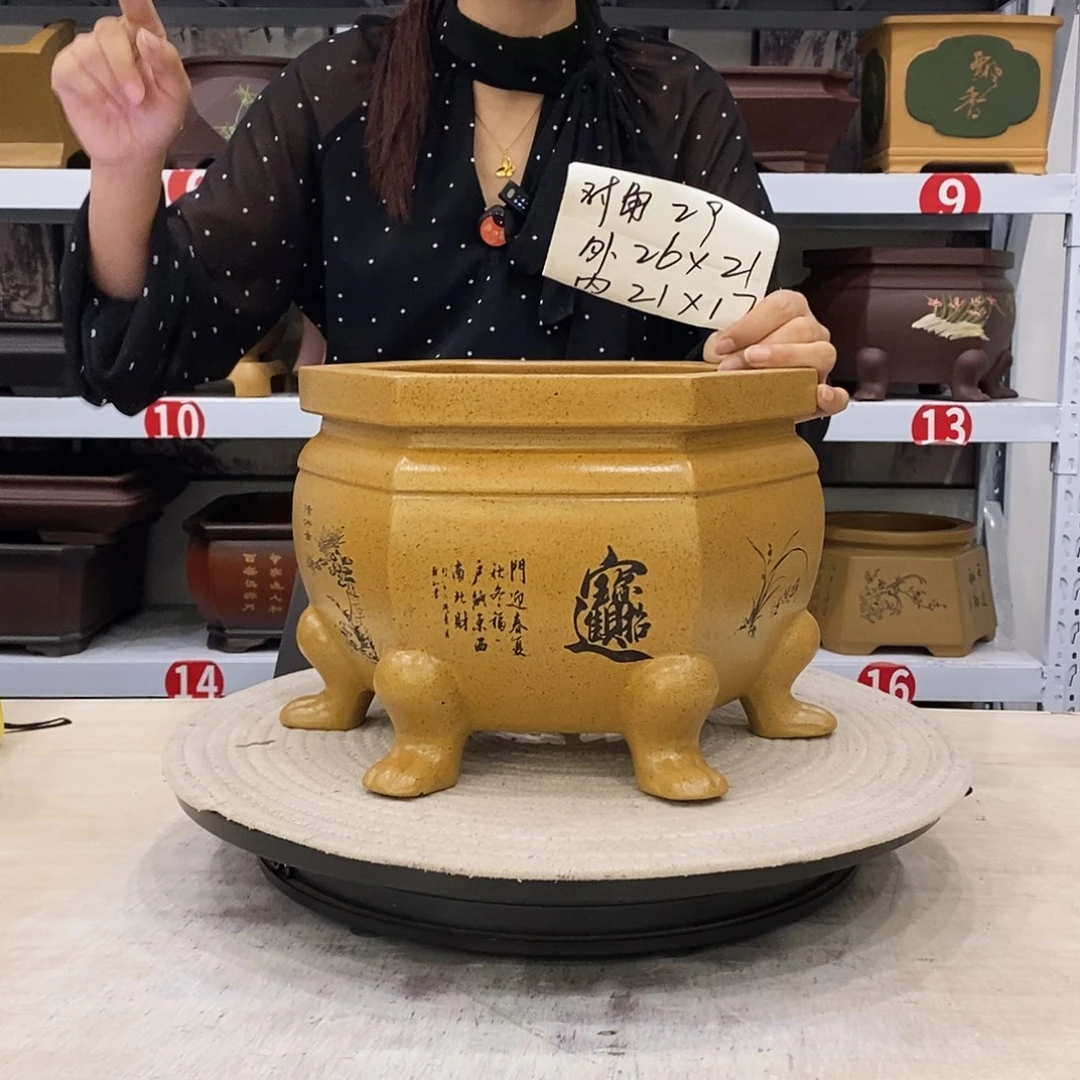 紫砂花盆紫砂花盆