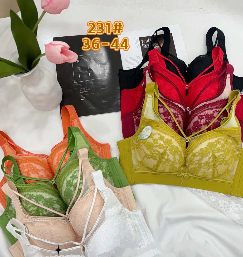 231防外扩聚拢文胸胸罩无痕无钢圈夏季蕾丝性感上托透气内衣