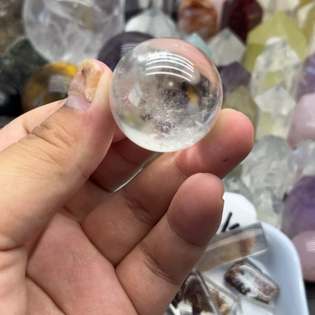 未镶嵌水晶珠宝半成品11 白水晶球30mm