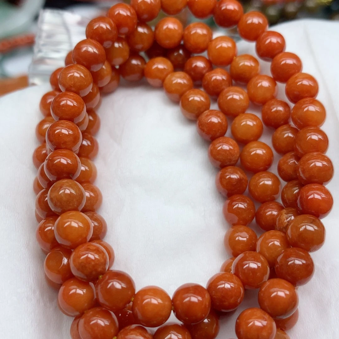 翡翠未镶嵌颈饰珠子