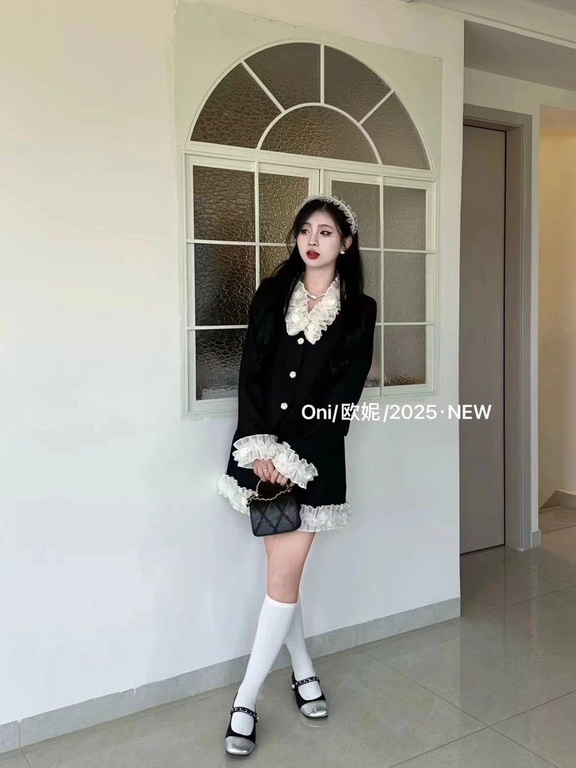 欧妮家千金高级感小香风套装女春季