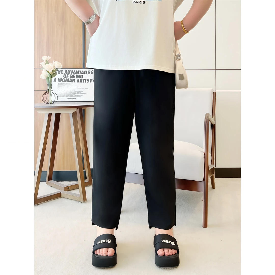 日光初长 / 痞痞di慵懒宽松遮肉萝卜裤4882花契大码胖mm200斤