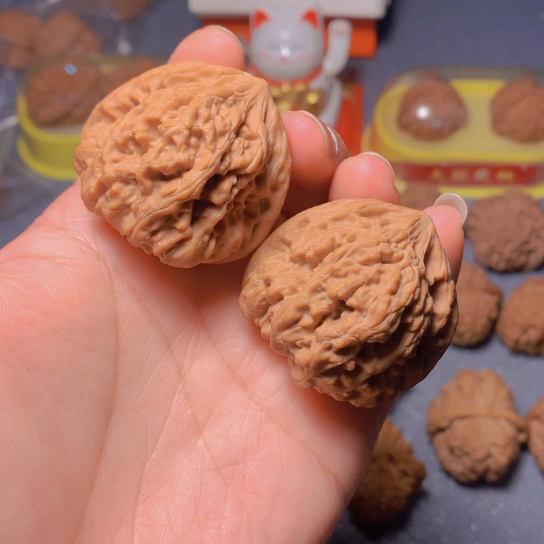 文玩核桃吊坠凹底42