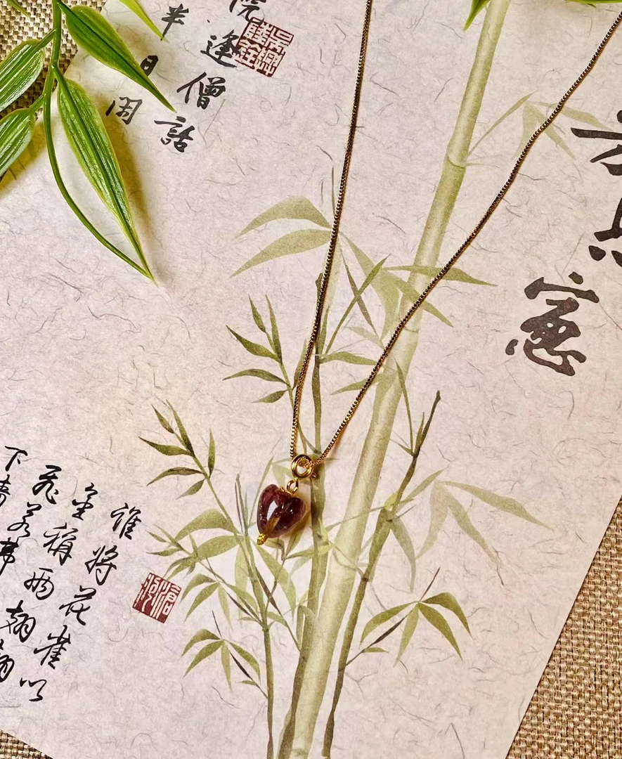 金草莓锁骨链 多样性发一