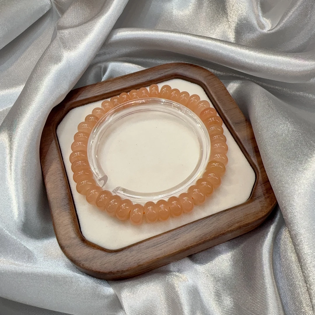 A601 藕粉算盘珠8毫米 多样性发一串