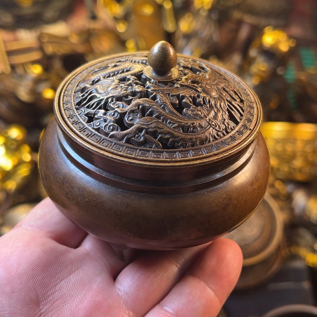 茶壶香炉铜器摆件