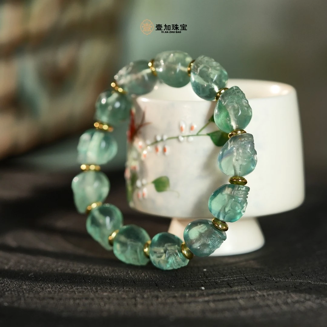 壹加师弟丨手工设计呆呆萤石手串多样性发一