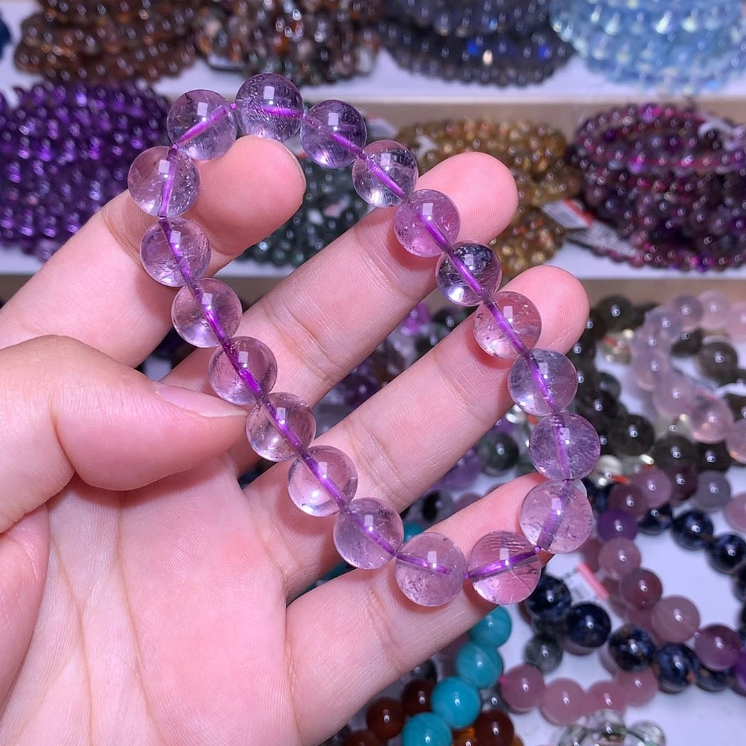 未镶嵌手链水晶10.8mm紫水晶